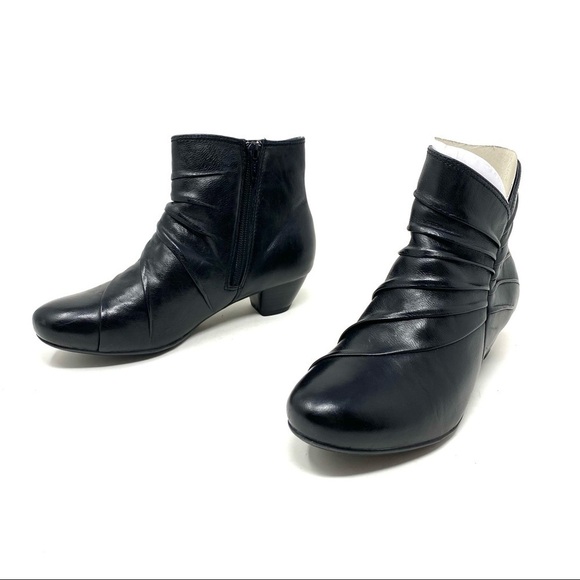 Josef Seibel Women's Amy 07 Ankle Boot black leather side zip - Picture 5 of 8